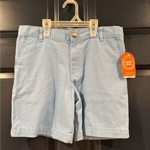NWT Wonder Nation light blue boy’s Flat Front Shorts, size 10 husky